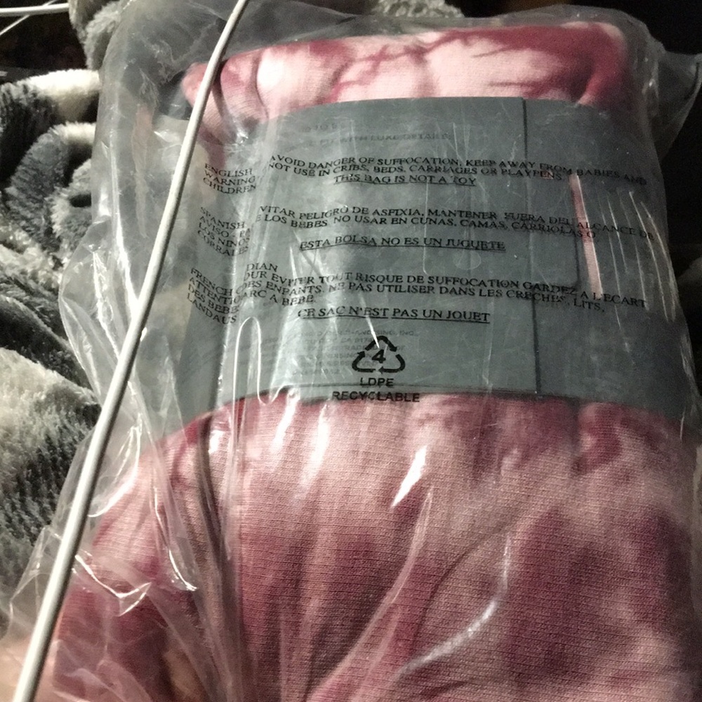 NIP Torrid Pink & Purple Tie Dye Fleece Lined Leggings SZ 3XL